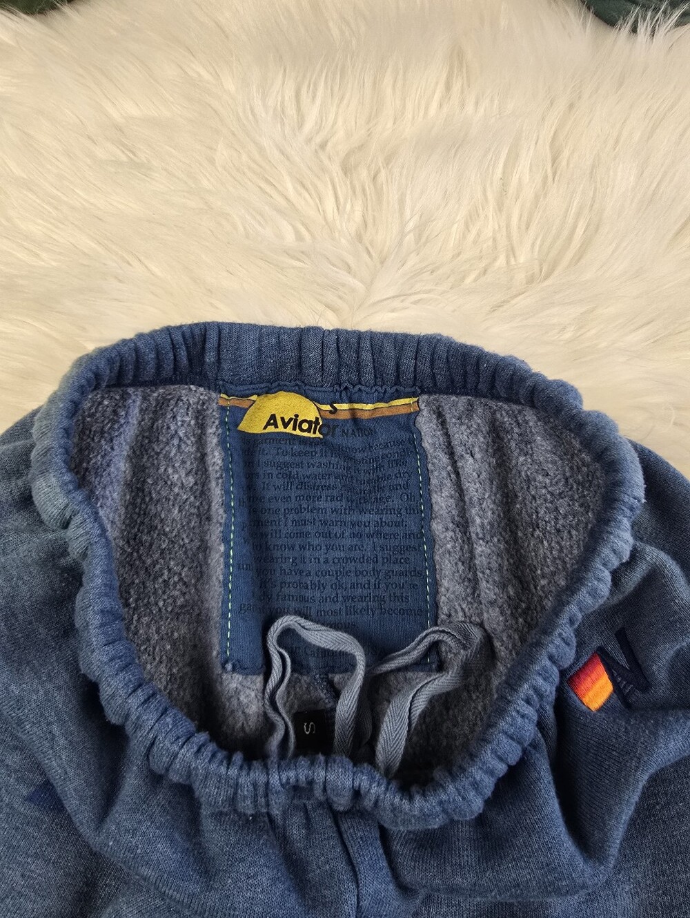 Aviator Nation Vintage Logo Blue Water Hoodie Sweatpants  Set Size Small - Picture 5 of 16